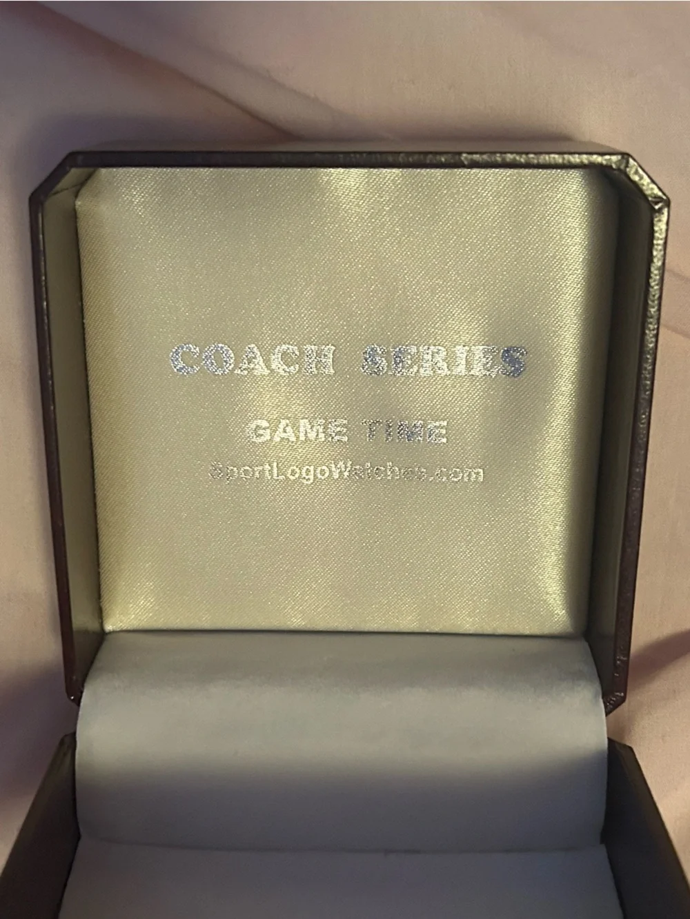 Game Time Silver Men's Watch with Orange and Blue Mets Dial